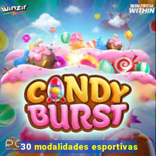 30 modalidades esportivas